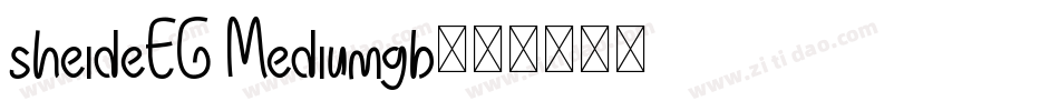 sheideEG Mediumgb字体转换